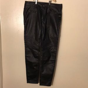 Bebe vegan leather skinny pants